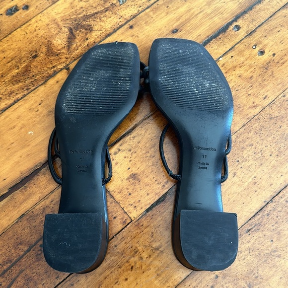 reformation meena toe ring block heel sandal 11 - Picture 2 of 2